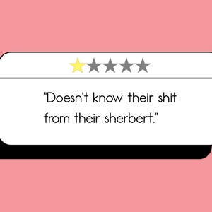 Biglietto di auguri vuoto. Qualsiasi biglietto d'occasione. Adult Humour Typography Notecard. Sarcastic Bad Review Card. Funny Review Card