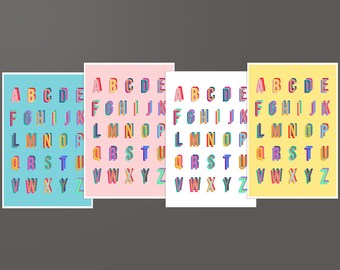 Blank Greeting Card. Any Occasion Card. Funky Typography Notecard