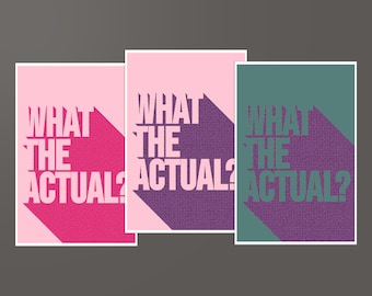 Blank Greeting Card. Any Occasion Card. Funny Typography Notecard