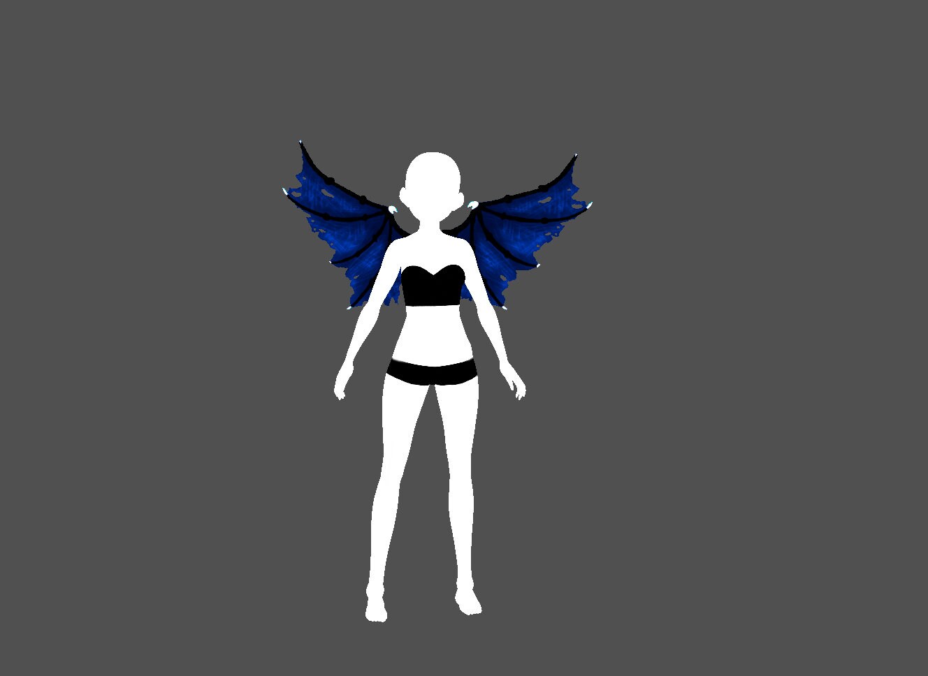 Stunning 3D Tattered Dragon Wings Vtuber Asset Fully Animated