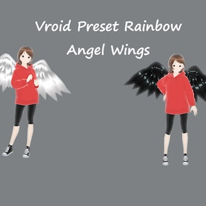 Digital Download Vroid Preset Angel Wings with physics