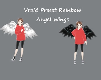 Digital Download Vroid Preset Angel Wings with physics