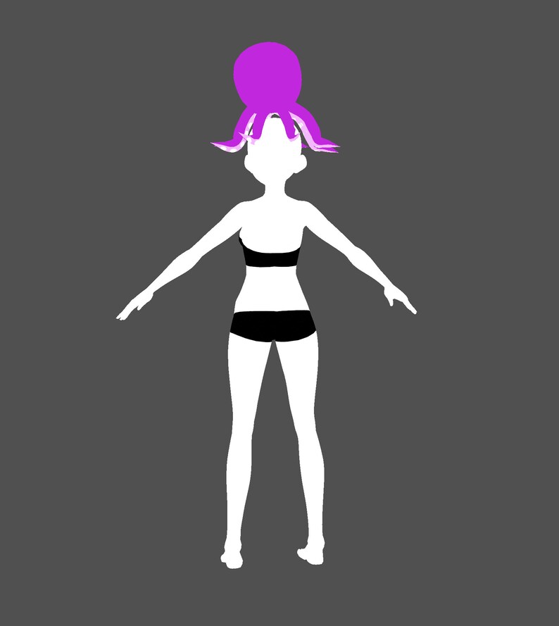 Vroid Octopus Texture Vibrant 3D Octopus Hat Pet Vtuber Asset - Fully Customizable & Animated ...