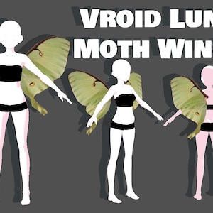 Digital Download Vroid Preset Angel Wings with physics