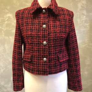 Vintage Gianni Versace Sport Wool Tweed Blazer Size M