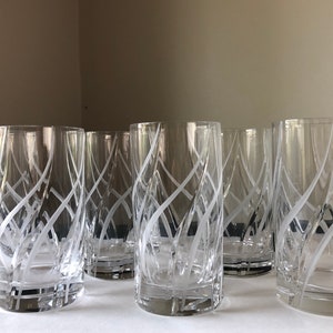 Set of 5 Highball Water Tumbler Glasses Windlass by MIKASA 5 1/4&quot;