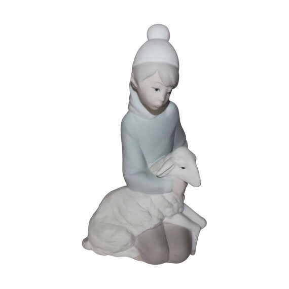 lladro shepherd boy with dog