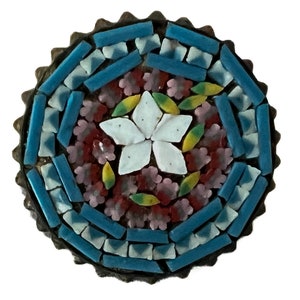 Antique Italian Micro Mosaic Brooch