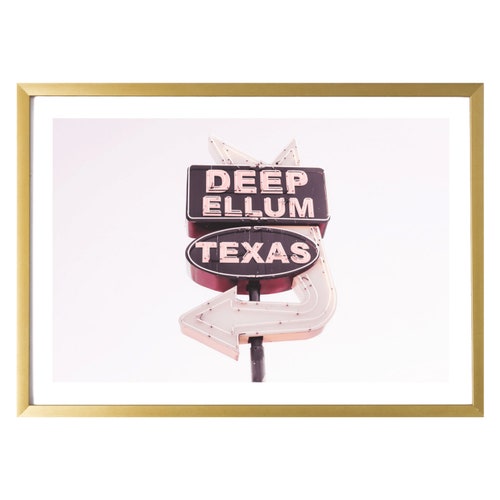 Texas Wall Art // Deep Ellum // Dallas Wall Art // Large Etsy