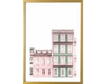 Porto Portugal Wall Art Print Pastel Travel Photography Room Decor