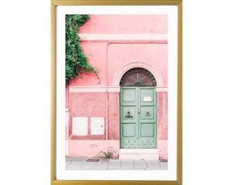 Rome Italy Wall Art Travel Print Pink Art Print Pastel Poster for the Bedroom, Nursery, Living Room