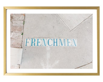 New Orleans Art Print Frenchmen Street Sign Wall Decor Photography