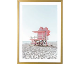 Girl Room Decor Miami Print Beach Photography Pastel Wall Art