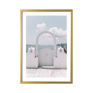 Santorini Greece Door Photography Prints Travel Wall Art