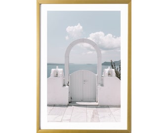 Santorini Grecia Fotografía de Puerta Impresiones Travel Wall Art