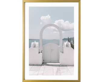 Santorini Greece Door Photography Prints Travel Wall Art