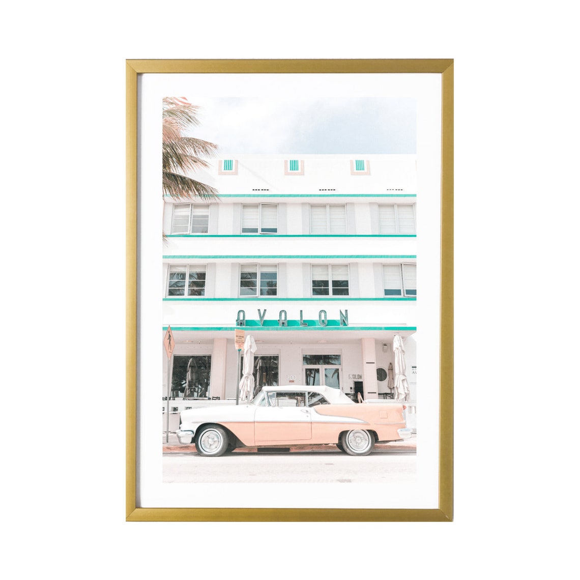 Miami Art Deco Print South Beach Photography Wall Art Etsy