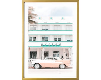 Miami Art Deco Print South Beach Photography Wall Art
