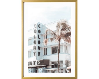 Miami Art Deco Print South Beach Photography Wall Art