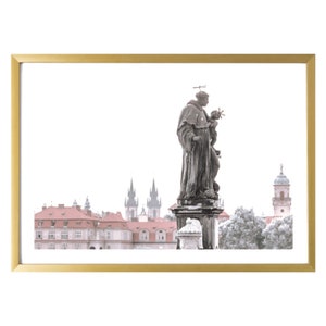 Prag Druck Rosa Wand Kunst Raum Dekor Reisefotografie