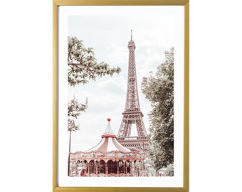 Paris Photographie Print Wall Art Carrousel Chambre Décor