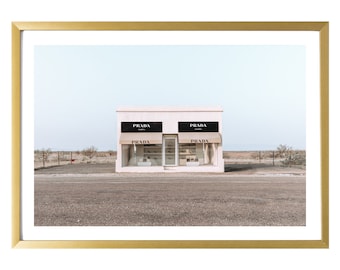 Fashion Poster Marfa Texas Wall Art Print Pastel Photography Prints Room Decor