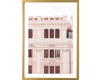 Rome Italy Wall Art Travel Print Pink Art Print Pastel Poster for the Bedroom, Nursery, Living Room