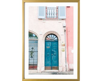 Rome Italië Wall Art Travel Print Pink Art Print Pastel Poster voor de slaapkamer, kinderkamer, woonkamer