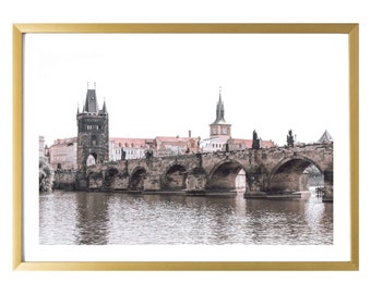 Prague Print Wall Art Room Decor Travel Photography Charles Bridge