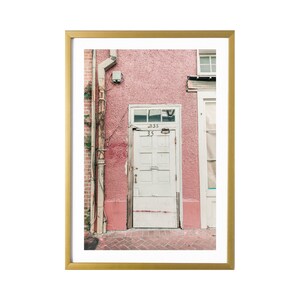 New Orleans Art French Quarter Pink Poster Print Decoración de pared