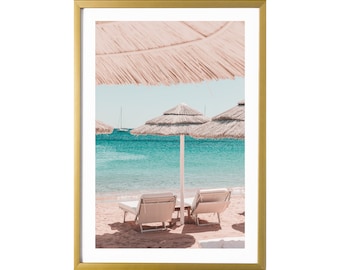 Sardinia Italy Modern Wall Art Beach Print Mediterranean Art Print Poster Porto Cervo