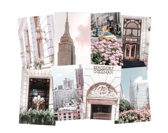 New York City Prints Set of 8 Wall Art Dorm Room Decor