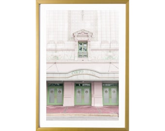 New Orleans Art Orpheum Theater Green Poster Print Wall Decor