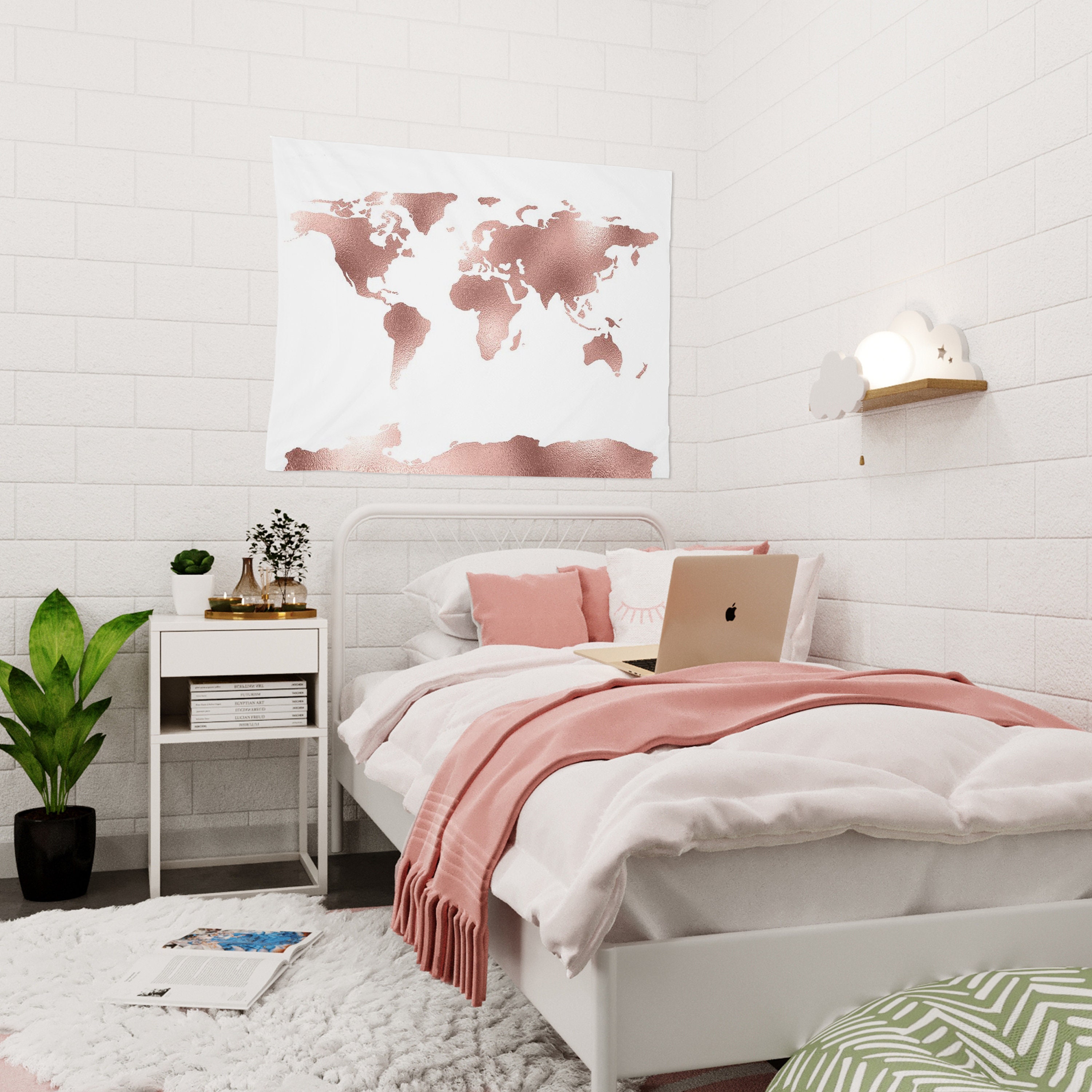 Rose Gold Bedroom Decor - Etsy