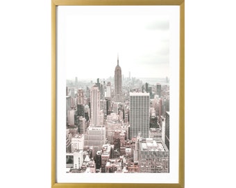 New York Photography Prints Empire State Building Skyline Wall Art Modern Decor