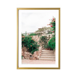 Sardinia Italy Wall Art Pastel Print Mediterranean Art Print Poster Porto Cervo