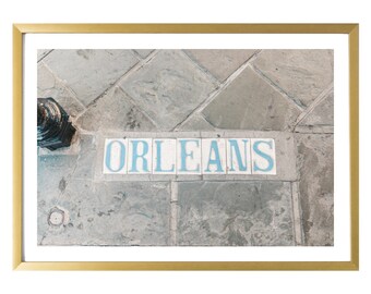 New Orleans Art Print Orleans Street Sign Wall Decor Photography