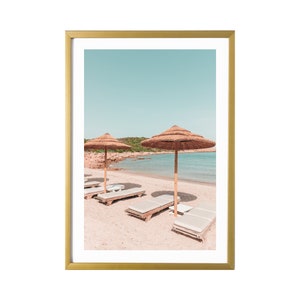 Sardinia Italy Modern Wall Art Beach Print Mediterranean Art Print Poster Porto Cervo