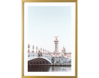 Paris Wall Art Blue Photography Print French Room Decor Travel