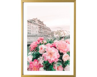 Parijs Fotografie Pastel Roze Wall Art Print Room Decor