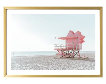 Miami Print South Beach Photography Ocean Wall Art Pastel Decor