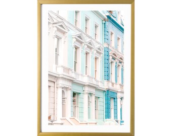 London Wall Art Print Notting Hill Blue Room Decor