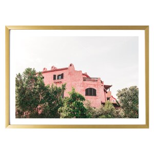 Sardinia Italy Pastel Wall Art Travel Print Mediterranean Art Print Poster Porto Cervo