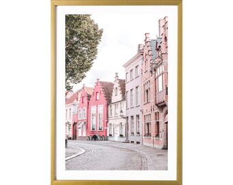 Bruges Belgio Wall Art Stampa Fotografia Stampe Travel Room Decor