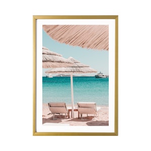 Sardinia Italy Modern Wall Art Beach Print Mediterranean Art Print Poster Porto Cervo