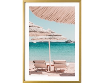 Sardinië Italië Moderne Wall Art Beach Print Mediterrane Art Print Poster Porto Cervo