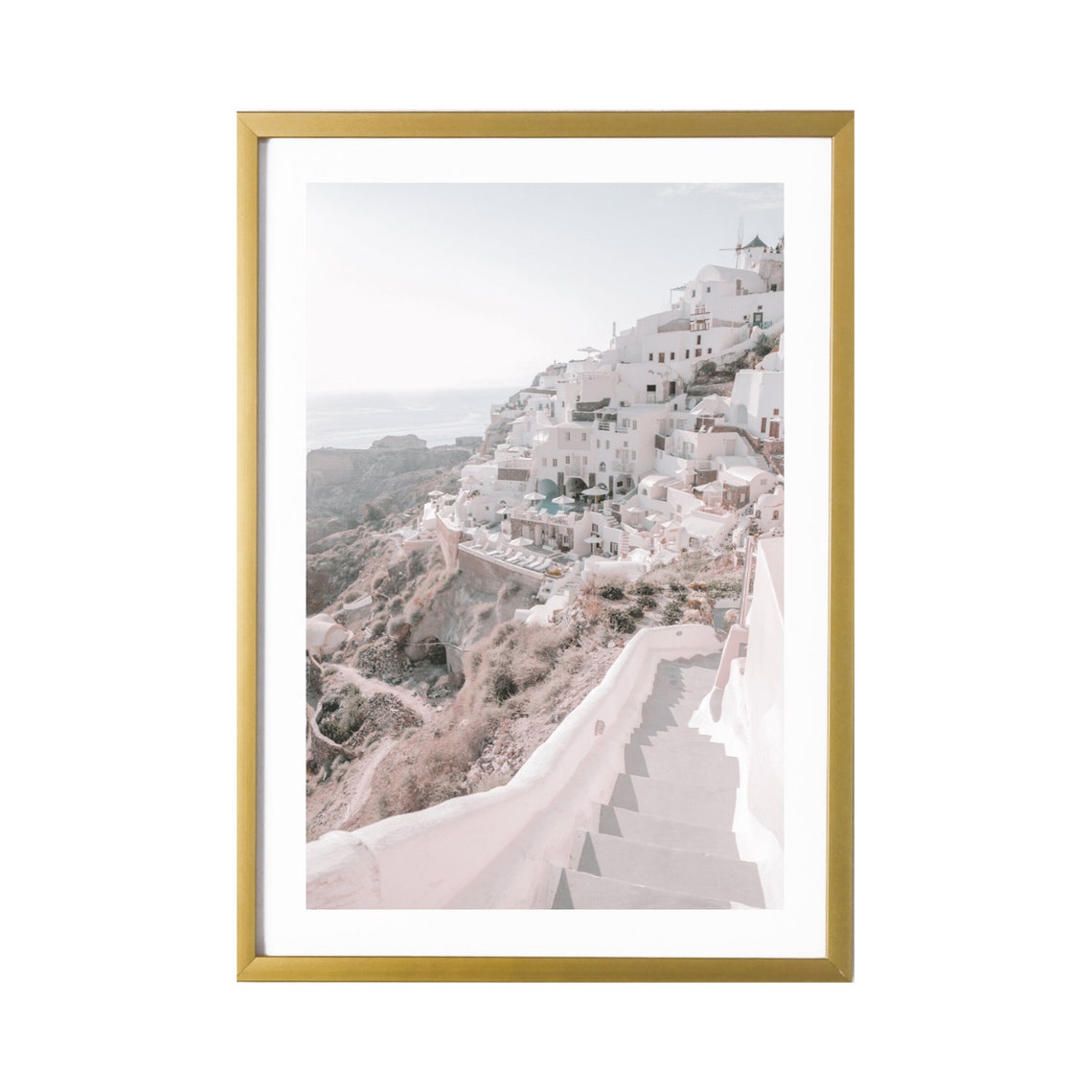 Santorini Greece Wall Art Travel Photography Print White Room Etsy