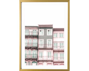 Porto Portugal Pastel Nursery Wall Art Print Travel Photography Room Decor