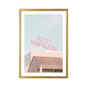 New Orleans Art French Quarter Pink Poster Print Decoración de pared