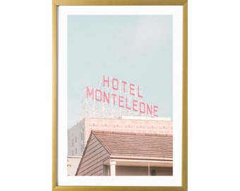 New Orleans Art French Quarter Pink Poster Druck Wanddekoration